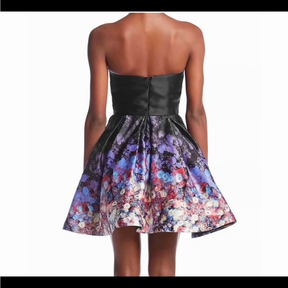 Strapless Floral Dress - Picture 2 of 4